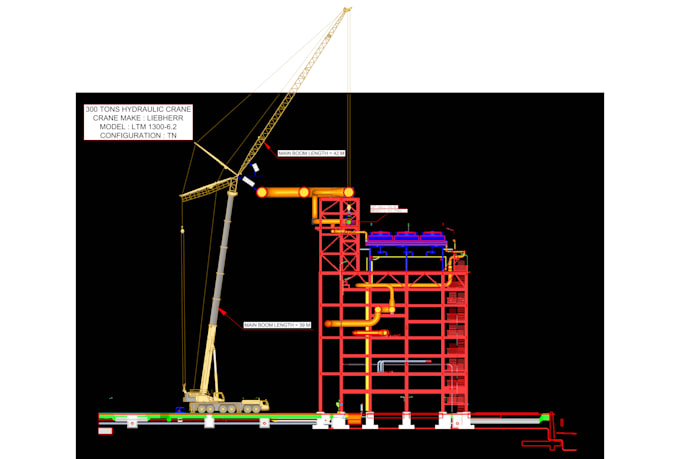 design crane lifting plans and rigging drawings in autocad